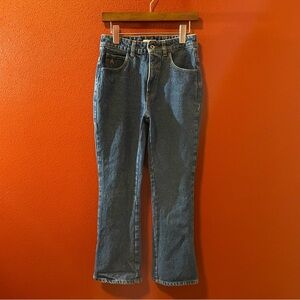 Attico Women’s Dark Blue High Rise Yellow Stitching Lux Jeans‎